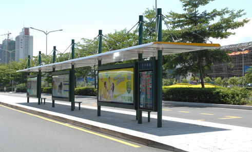 公交車候車亭有哪些結構組成?配圖一