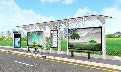 簡潔的公交站臺外觀容易讓市民接受