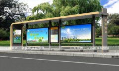 燈箱廣告裝飾城市公交站臺