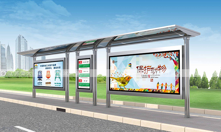 候車亭屢次遭破壞,且看新型材質候車亭來解救